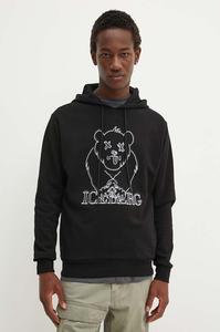 Хлопковая толстовка Iceberg, черный