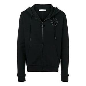 Толстовка ss19 embellished logo hooded jacket Off-White, черный