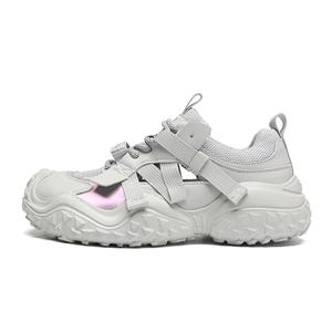 ZHR Уродливые милые массивные туфли устойчивые к истиранию увеличивающие рост дышащие низкие повседневные туфли женские серые, цвет Gray