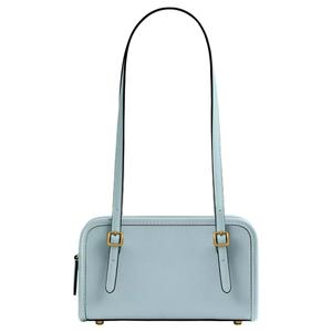 COACH Сумка через плечо Swing Zip Crushed Leather Small Women's Brass & Light Blue