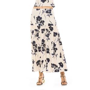 Женская плиссированная макси-юбка Lia Alexia Admor, цвет blue floral