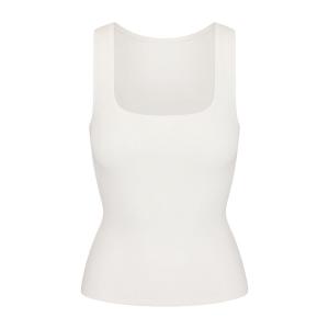 Длинный топ SKIMS Cotton Rib, цвет Marble