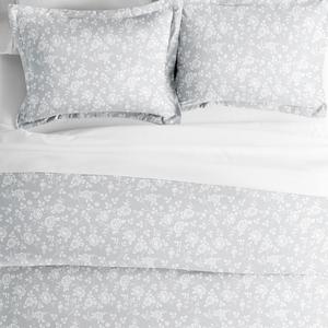 Пододеяльник Urban Loft's из 3 предметов с рисунком сада и фермерского дома с накладками, цвет Rose Light Gray