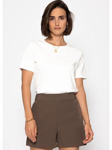 Тканевые шорты SASSYCLASSY, серо-коричневый