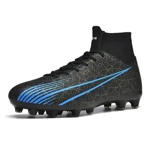 Футбольные бутсы для детей и подростков с амортизацией ударов и износостойкостью D&W, черный