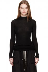 Свитер с черепахой Temple ls Rick Owens, черный