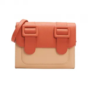 MERIMIES Женская оранжевая разноцветная сумка-портфель среднего размера через плечо, Orange Multicolor M