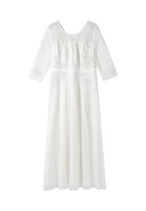 Вечернее платье с широкой расклешенной юбкой Sheego, белый