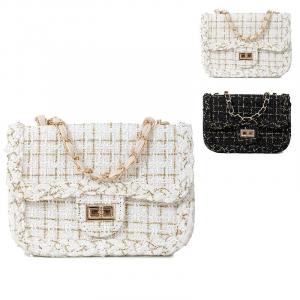 NATTY Кроссбод сумка через плечо маленькая женская белая черная, White Box