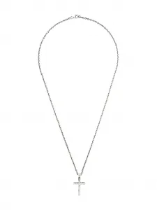 Колье с подвеской в виде креста Emanuele Bicocchi, серебяный