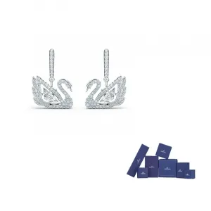 Swarovski Искусственные кристаллические серьги женские белые