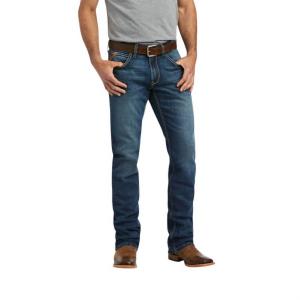 Мужские джинсы M5 Stretch Madera Stackable Straight Leg - Длина: 42 дюйма, цвет: Heath ARIAT