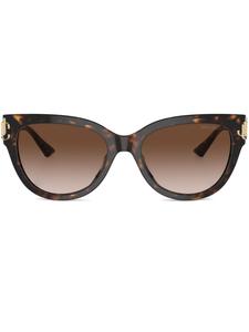 Jimmy Choo Eyewear солнцезащитные очки в оправе 'кошачий глаз', коричневый