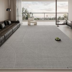 Budis Ковер 80х160 см для гостиной в светлом люксовом стиле, waterproof, non-slip, thickened, washable, Yilan [Thickened Loop Pile]