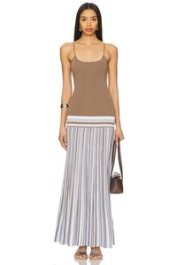 Макси-платье Citara Faithfull The Brand, pale blue stripe