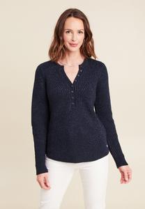 Джемпер Breal MIT LANGEN ÄRMELN, Bleu Marine/Dark Blue