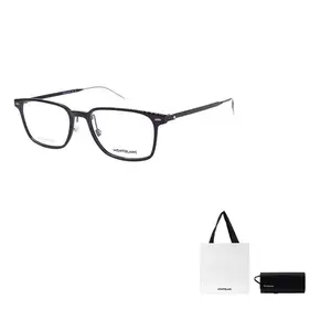 MONTBLANC Прямоугольная оправа для очков мужская черная, Black