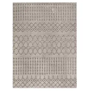 Коврик Sparta shag 6,7x6,7 nina кремовый Safavieh, серый, 122x183 см