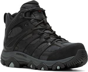 Мужские ботинки Merrell Moab Vertex 2 Mid водонепроницаемые с карбоновым волокном, черный