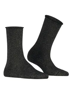 Мягкие женские носки с эффектом лиоцелла и люрекса Falke, черный