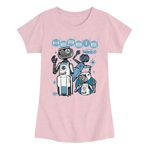 Футболка с принтом Herbie для девочек 7-16 лет Marvel, Heather Pink