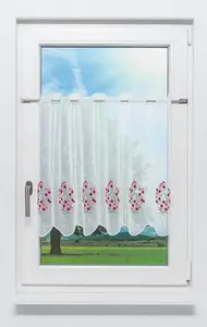 Штора для кафе Blümlein (Ш x В) 192 см * 60 см розовая/розовая Lysel