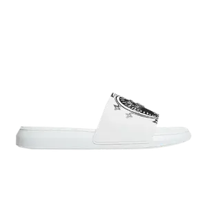 Шлепанцы Alexander McQueen Pool Slide 'Heart Logo - White', белый