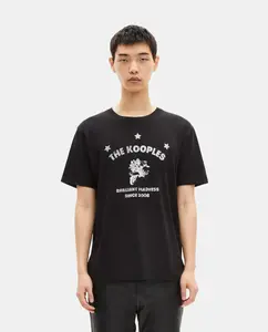 Мужская футболка с принтом 'Бриллиантовое безумие' The Kooples, черный