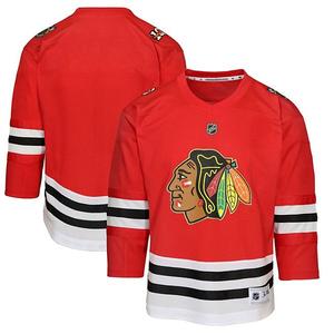 Молодежная красная реплика джерси Chicago Blackhawks Centennial Outerstuff