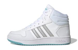 Детские кроссовки для скейтбординга Hoops 2.0, детские, среднего размера, белые/серые Adidas Neo