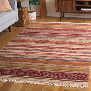 Ковер SAFAVIEH, 183 x 275 см, Striped Kilim Collection Beige STK311A ручной работы плоского плетения из шерсти
