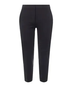 Черные брюки прямого кроя Max Mara, черный