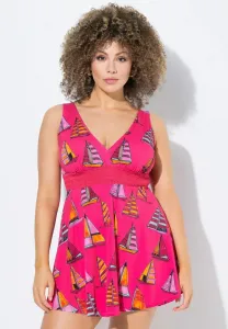 Пляжный аксессуар с принтом парусника Ulla Popken, Azalea Red