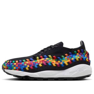 Кроссовки air footscape woven 'rainbow black' Nike, черный