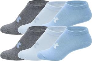 Носки Under Armour UA Training женские No-Show, размер M, 6 пар, Blue