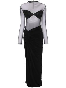 Atu Body Couture платье макси со сборками, черный