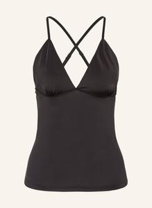 Атласный топ сафайе Samsøe Samsøe, черный