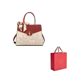 PAYOT Сумка через плечо из микрофибры искусственной кожи женская бордовая, Burgundy