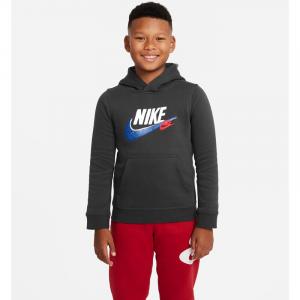 Hooded sweatshirt b nsw si flc po hoodie bb Nike, серый