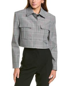 Укороченная куртка BCBGMAXAZRIA, черный