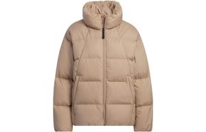 Пуховик женский коричневый Adidas