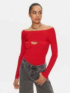 Облегающий свитер Pinko, красный