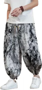 Летние брюки Ice Silk Casual для мужчин, тонкие и свободные CQJFLQC