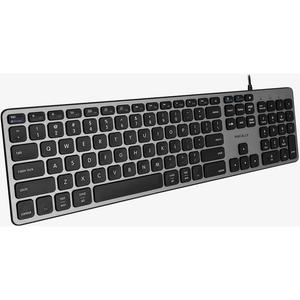 Полноразмерная клавиатура Macally USB-C со встроенным 3-портовым USB-концентратором для Mac