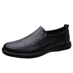 Мужские повседневные туфли с низким верхом, серые BAGE, Black Slip-On