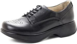 Женская обувь Dromedaris Sade Comfort на шнуровке с поддержкой свода стопы и рельефной подошвой, Black