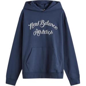Худи с вышитым логотипом New Balance, marine синий