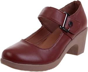 Босоножки на каблуке для женщин, женская обувь для латинских танцев, модные, мягкие, удобные, легкие, с подошвой из говяжьего сухожилия, танцевальная обувь для дам (Цвет: коричневый, Размер: 4 UK) Generic