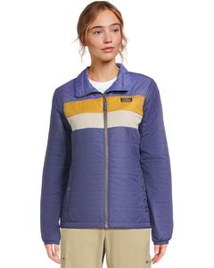 Женская куртка-пуховик L.L.Bean Mountain Classic Color-Block, Dusty Periwinkle/Dark Twilight Blue