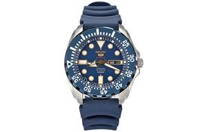 SEIKO Часы 5 Collection Automatic Mechanical Movement Resin Strap Watch 43.3mm*13.3mm Men's Watch Blue Dial